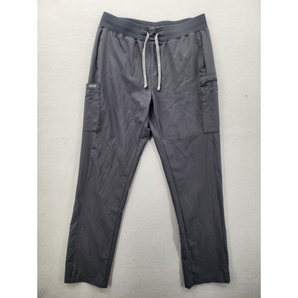 Landau Forward Scrub Pants Gray Cargo Medical Nursing Workwear Large L L4021